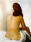 Salvador Dali Gala Nude From Behind Looking in an Invisible Mirror painting